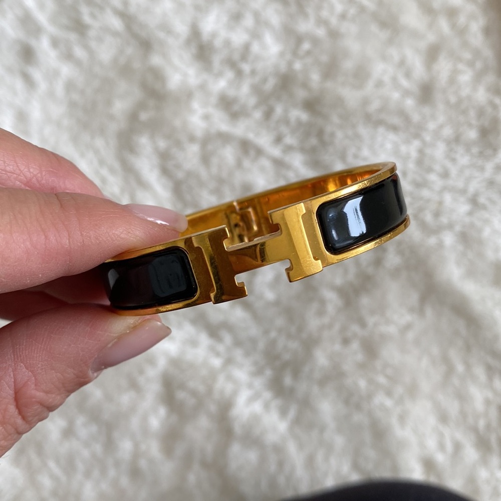 Hermes Clic H Bracelet Black